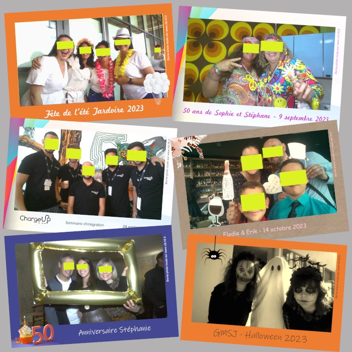 Personnalisation borne photobooth horizontale